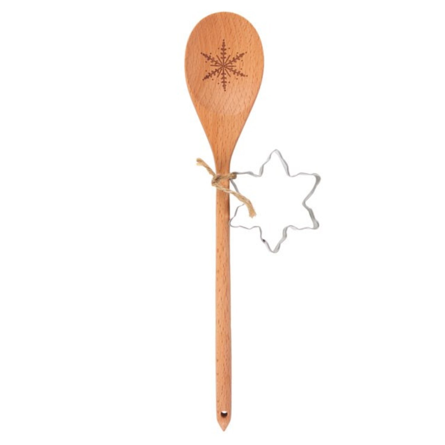 Image of Snowflake Wooden Spoon Cookie Cutter Baking&hellip;
