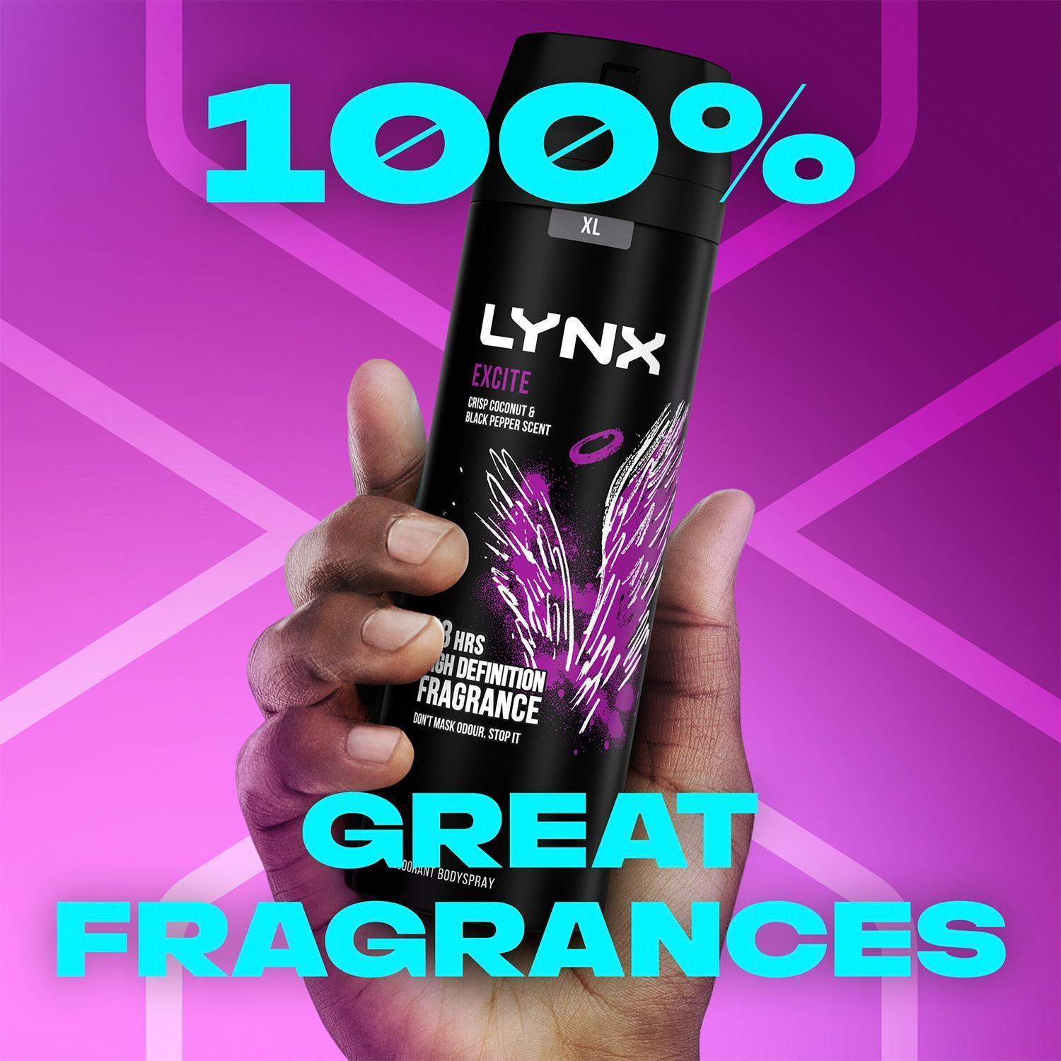 Lynx Xl 48-Hour High Definition Fragrance Body Spray Deodorant, 200Ml[Excite] - 5Cm / 17Cm