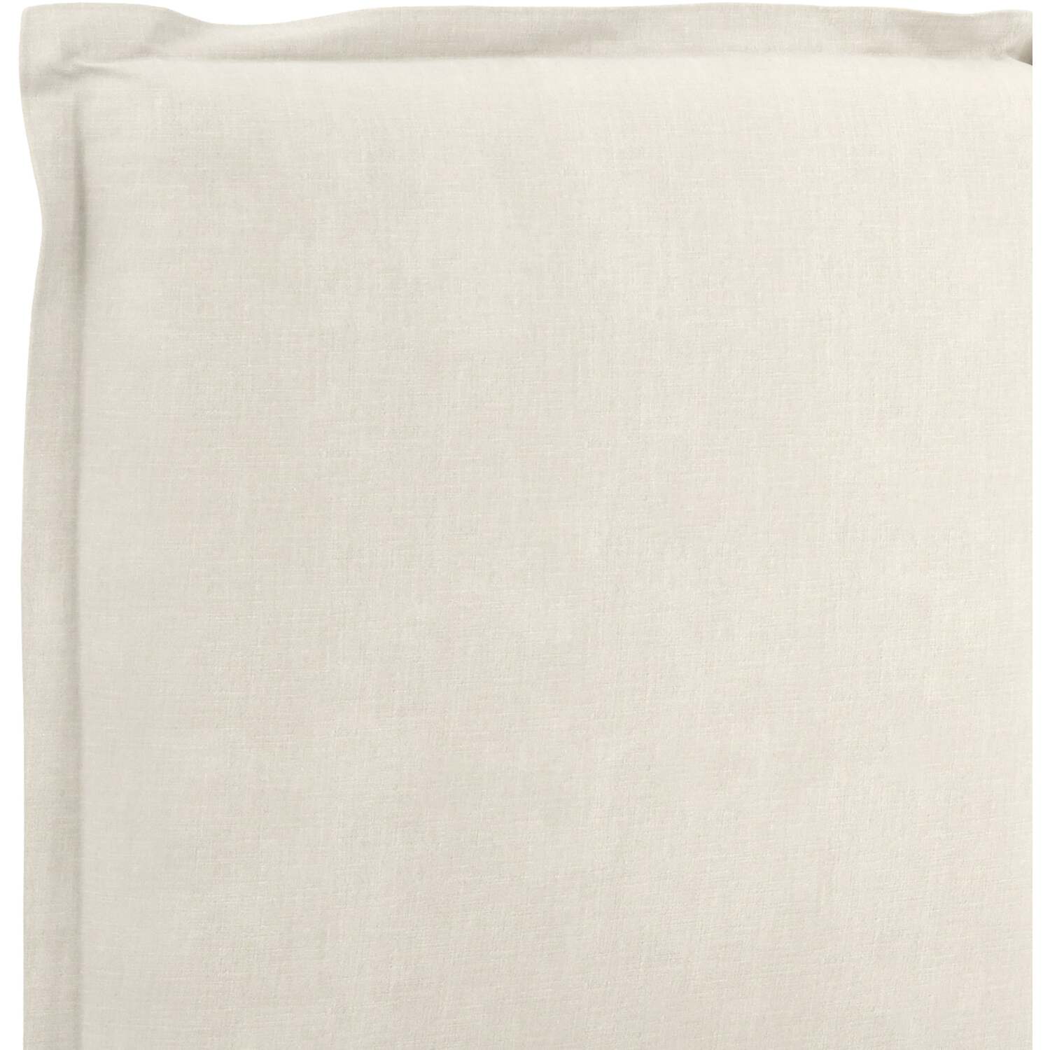 Wexford 3ft Single Bed - Ivory Linen Upholstery, Cushioned Pillow Headboard, Sprung Slats - Ivory