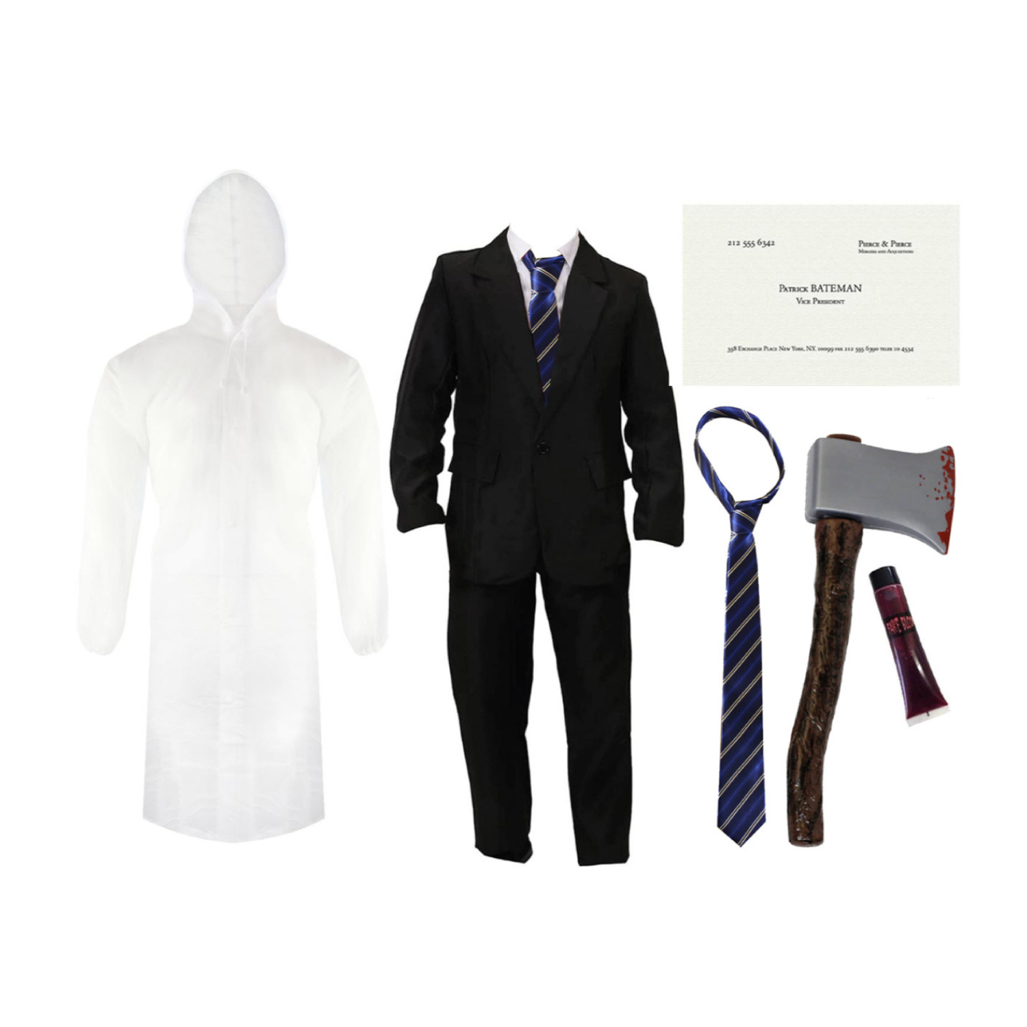 Patrick Bateman Raincoat Fancy Dress Costume