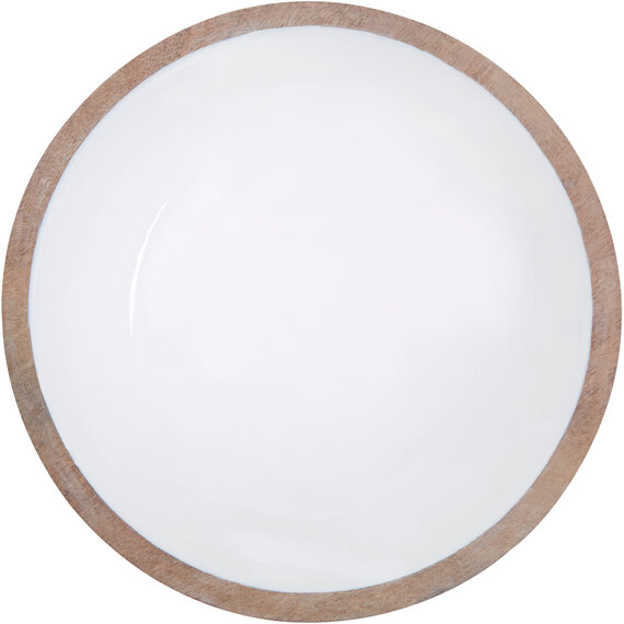 Kara Mango Wood Round Serving Bowl