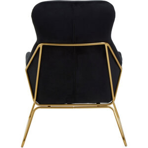 Stockholm Black Velvet Armchair