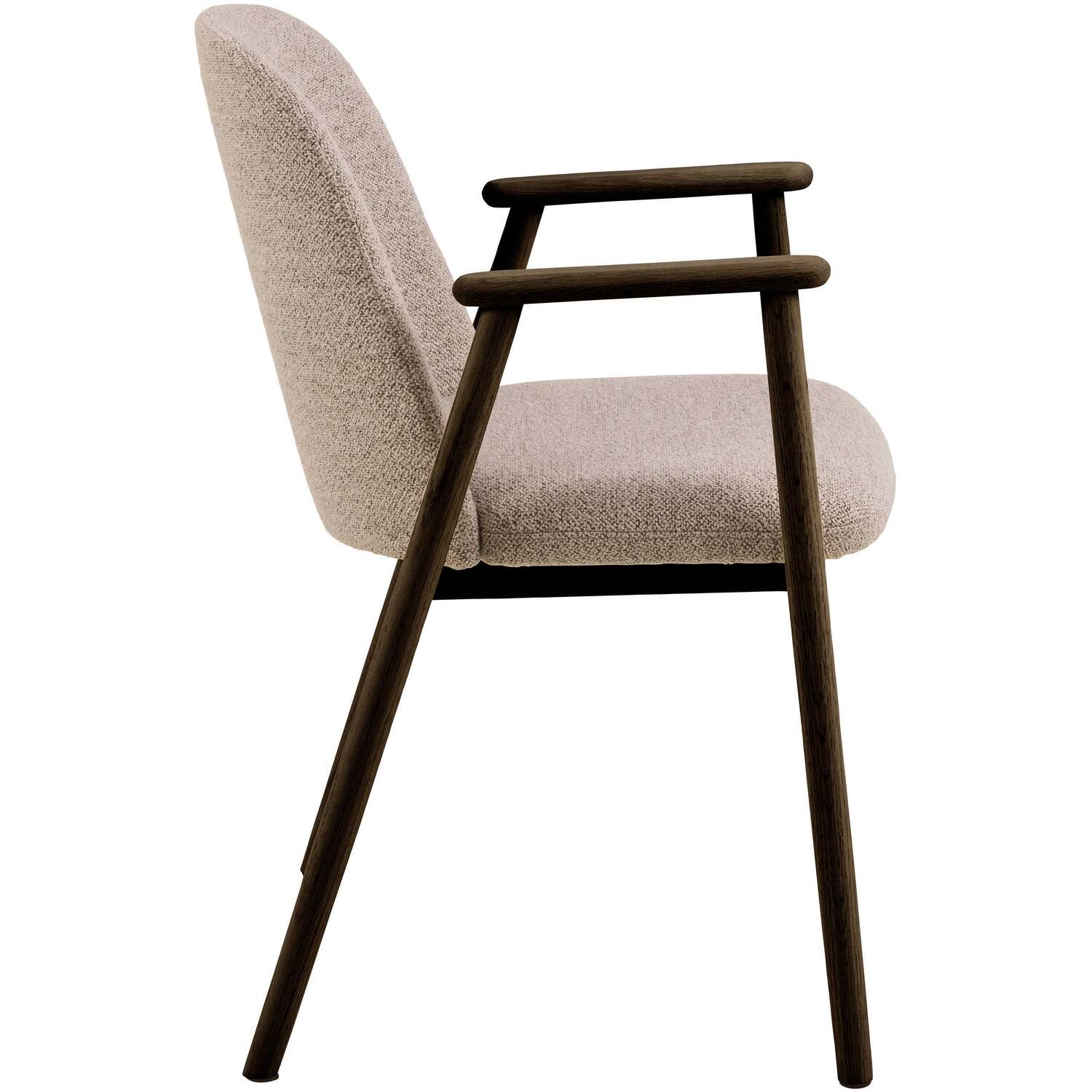 Kampala Monza Upholstered Dining Chairs With Armrests Set Of 2 - Beige
