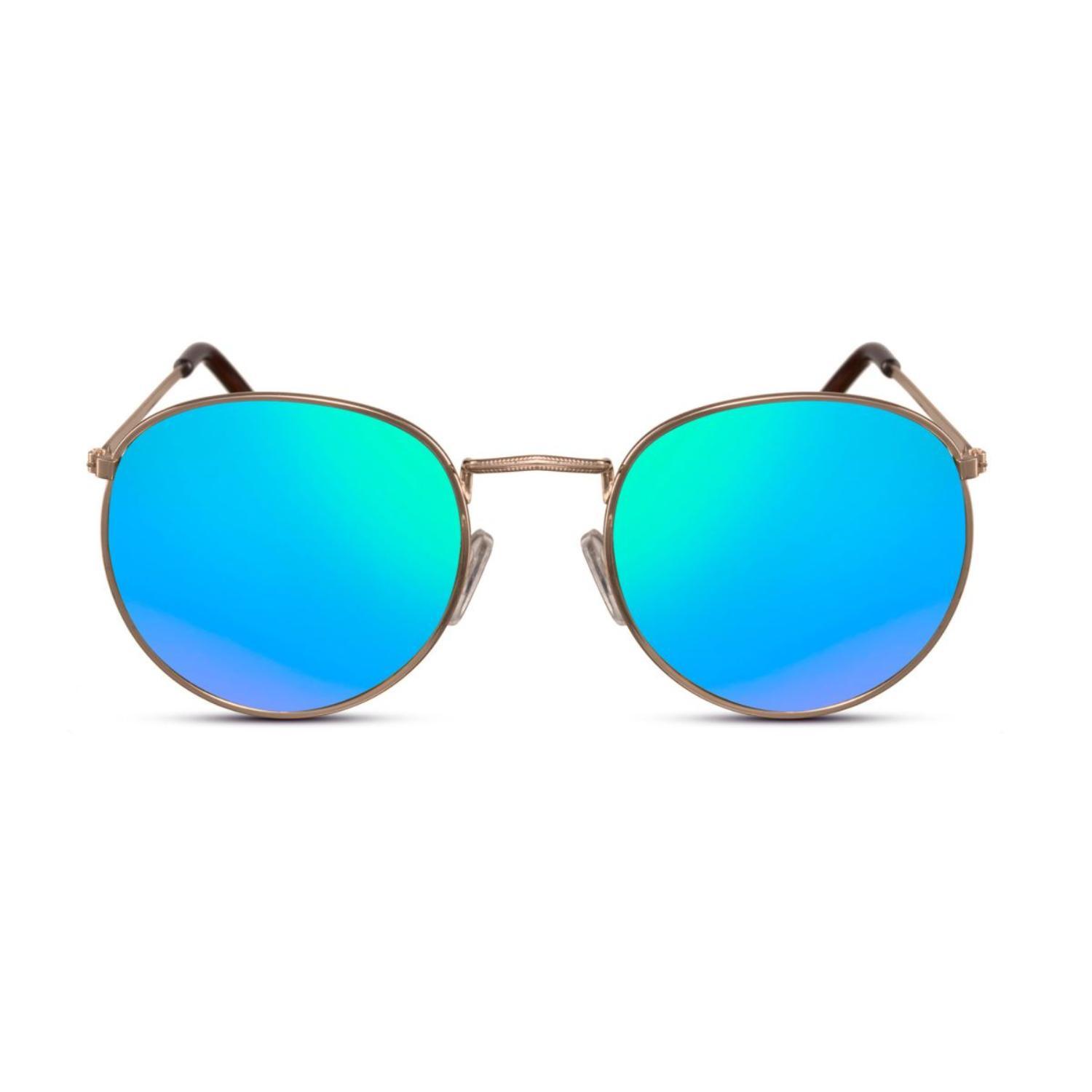 Sunglass Station Bold Round Unisex Sunglasses - Gold
