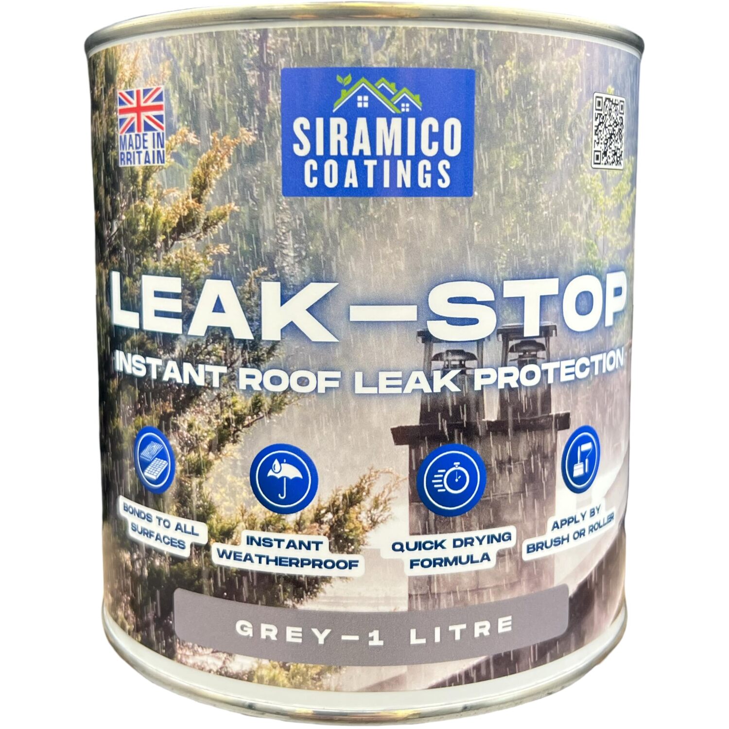 Siramico Coatings Leak Stop Paint - Grey / 1L