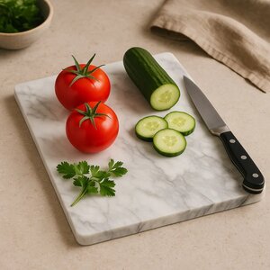 Marmore White Marble Chopping and Serving Board