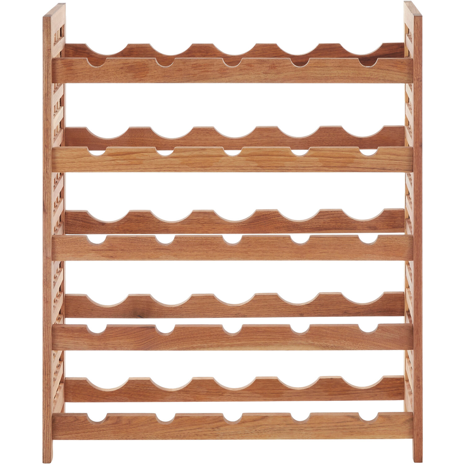 Maison By Premier Arla 25 Bottle Wooden Wine Rack - Natural