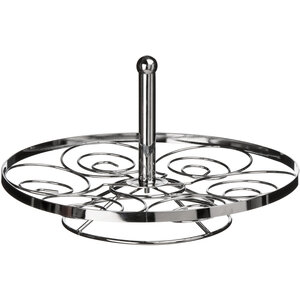 Swirl Chrome 6 Cup Cake Stand