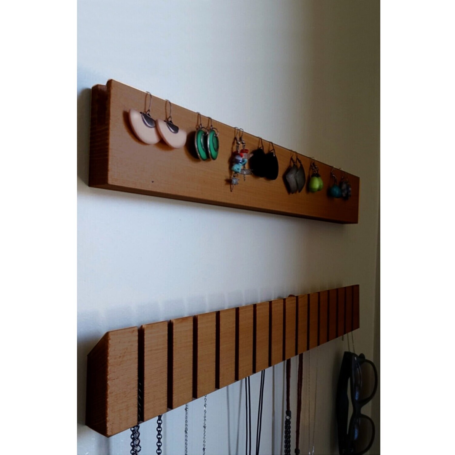 Bijoox Stylish Handmade Solid Wood Wall Shelf - Medium