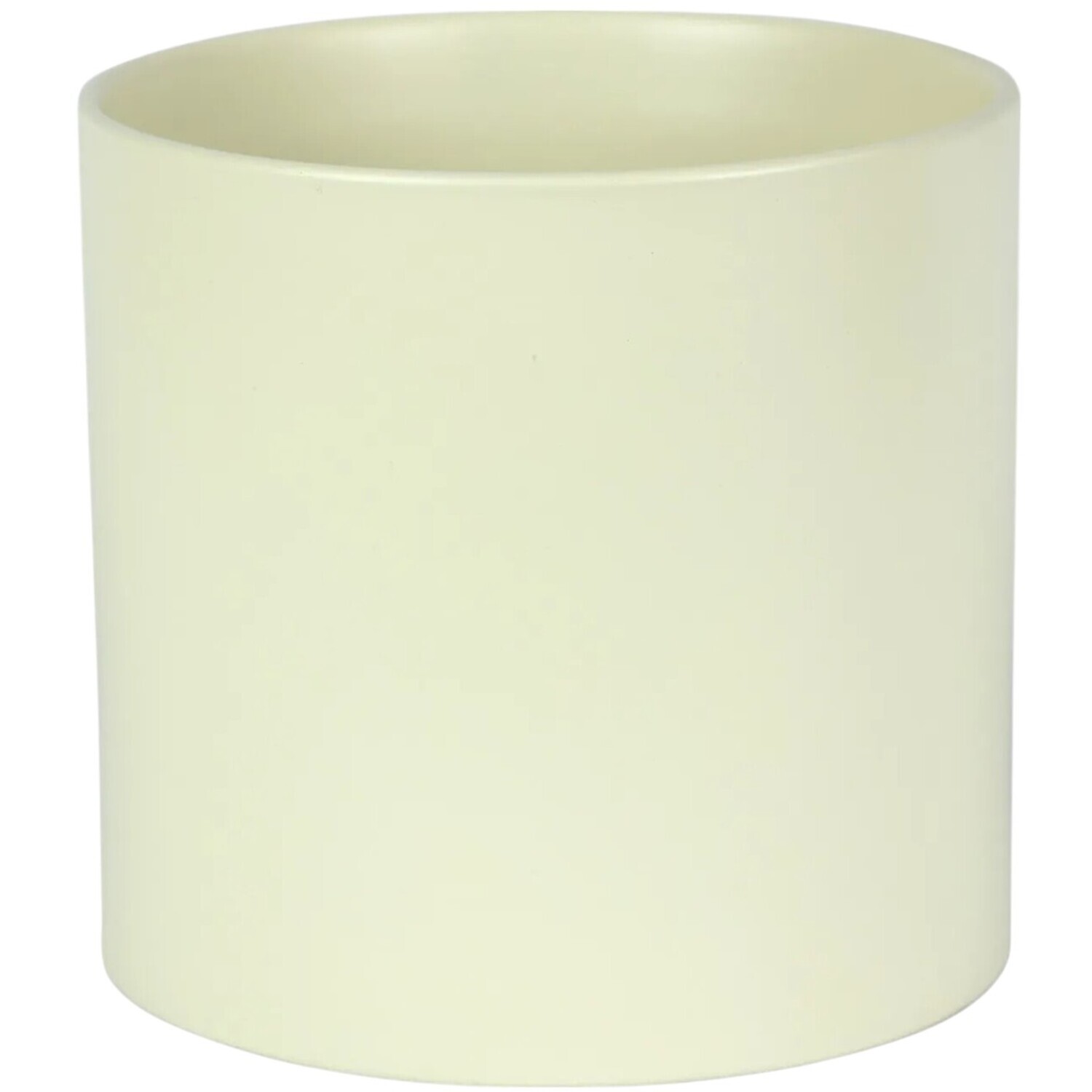 Matte Cream Ceramic Indoor Planter - H15 x W15.5cm / 15.5cm