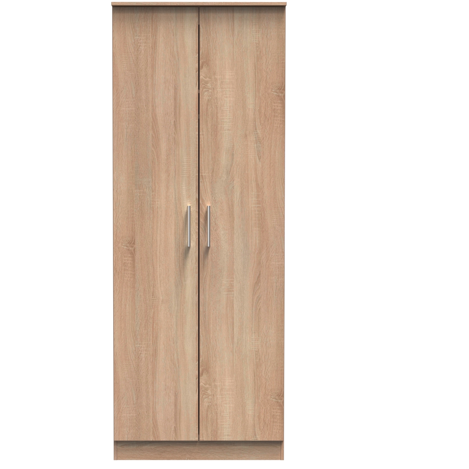 Devon Ready Assembled 2 Door Plain Wardrobe - Bardolino Oak