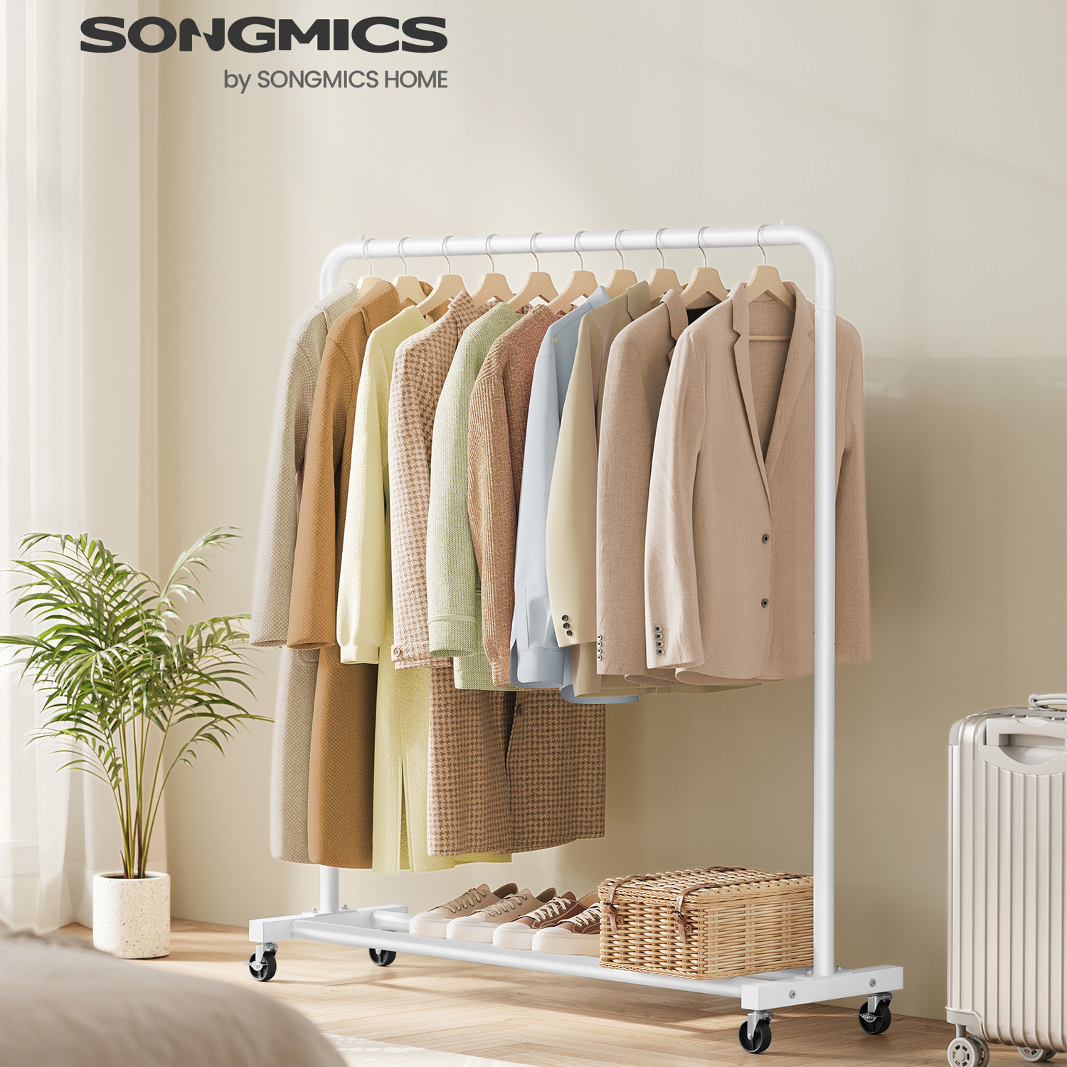 Clothes Auto Rack Garment Rack on Wheels
