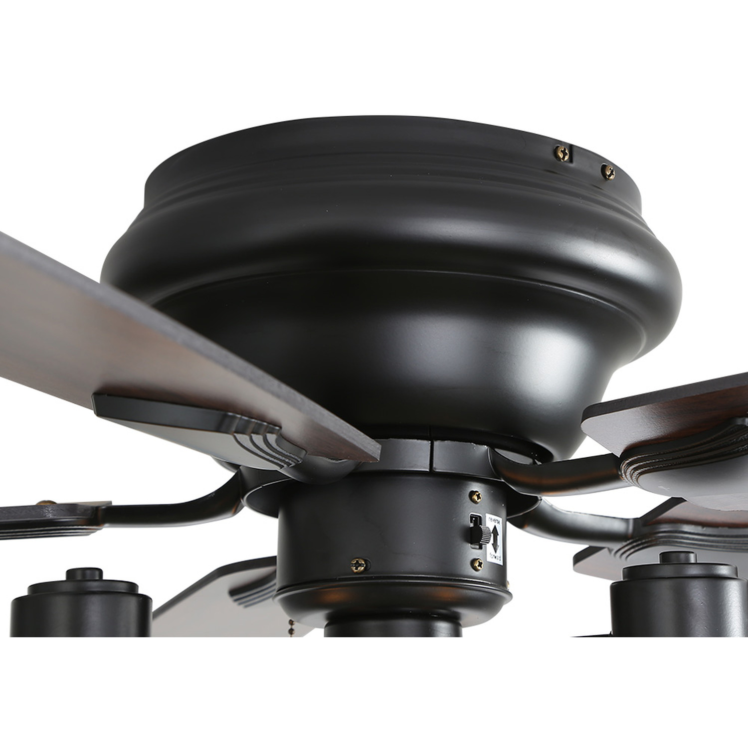 52-inch Ceiling Fan Light With Remote Control - Dark Brown