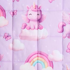 OHS Kids Unicorn Print Weighted Blanket