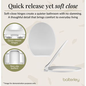 Balterley Adley Modern Bathroom Wall Hung Toilet Pan