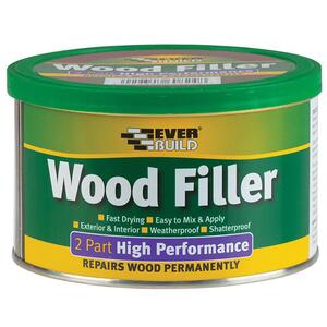 Everbuild Wood Filler High Performance 2 Part Oak 500G