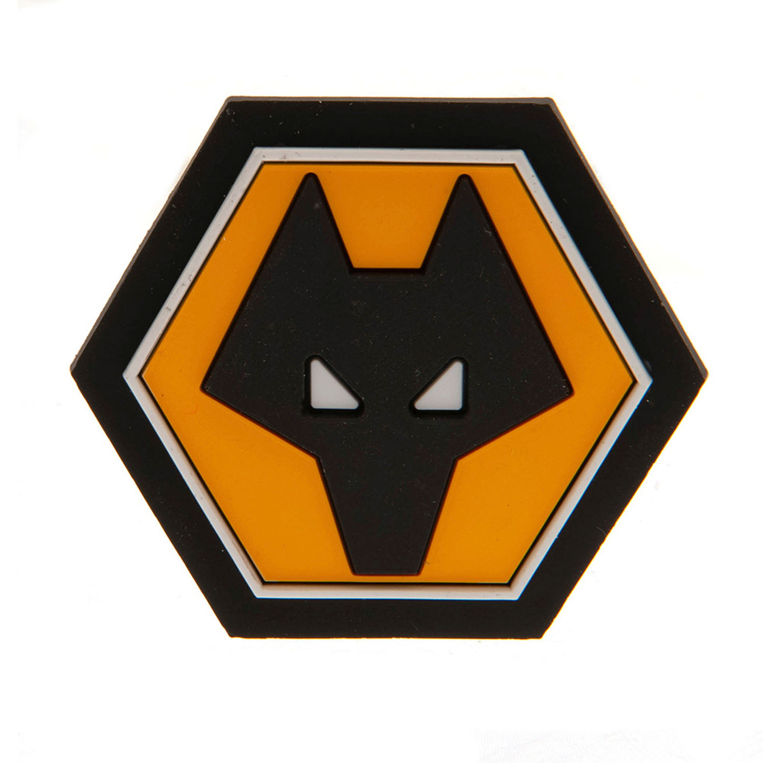 Wolverhampton Wanderers Fc 3D Crest Fridge Magnet - Black/Yellow