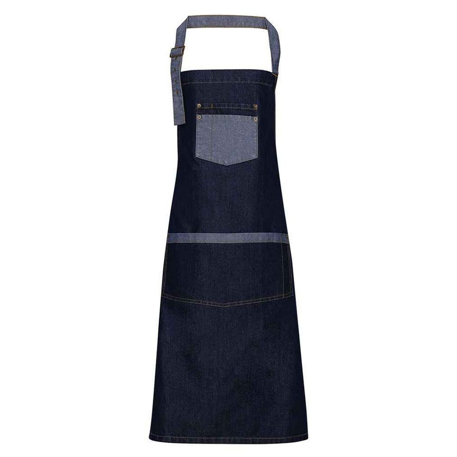 Premier Unisex Adult Domain Full Apron - Indigo Denim