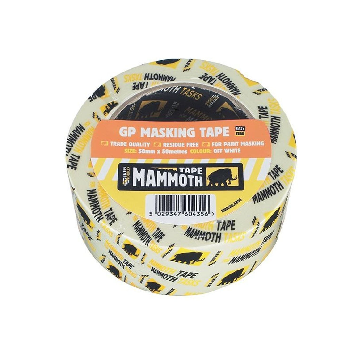 Everbuild Sika Mammoth Retail/Labelled Masking Tape - Multi Colour