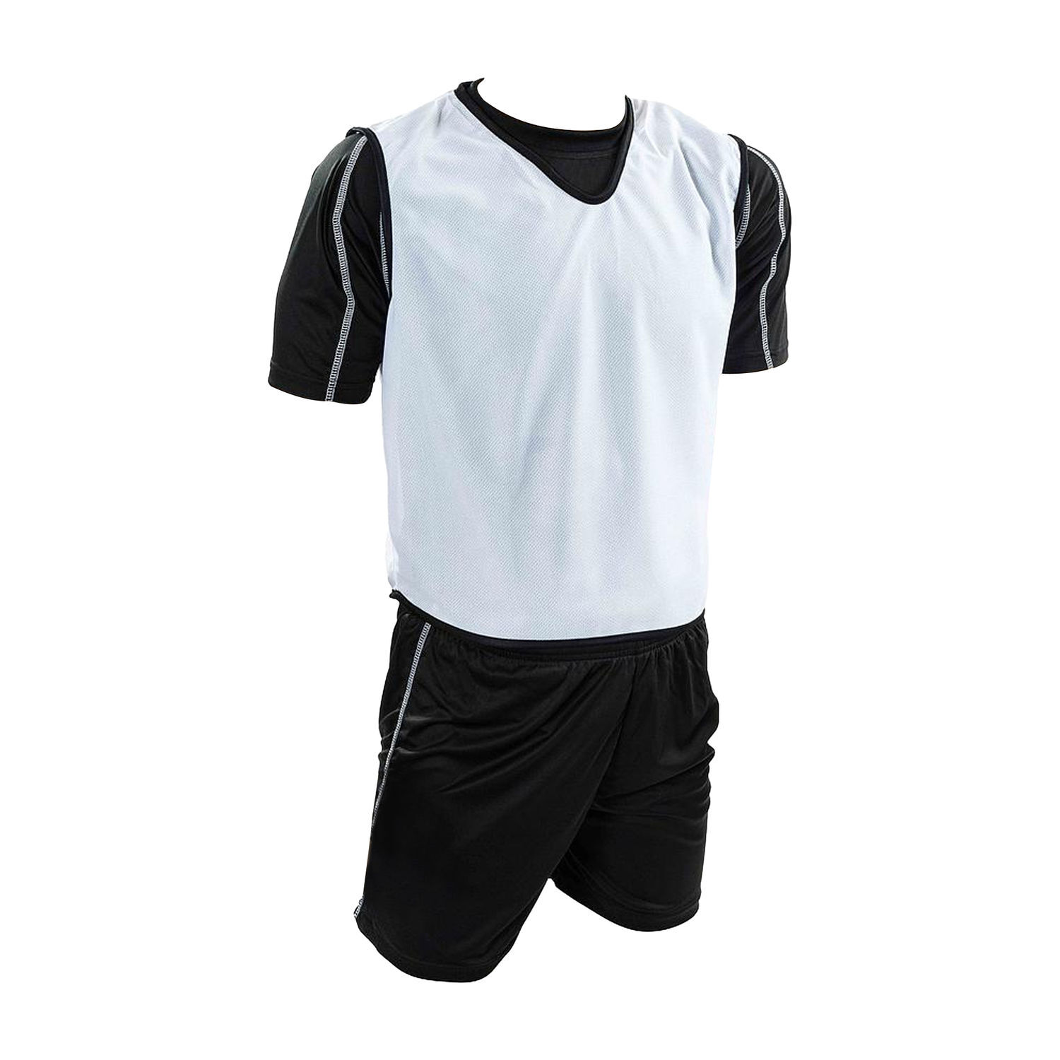 Precision Childrens/Kids Training Mesh 3 Layer Membrane Bib - White