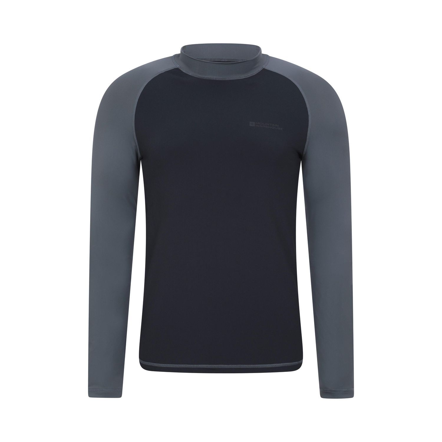Mountain Warehouse Men's Long-Sleeved Rash Guard - Monochrome - L - Monochrome - 80% Polyamide/20% Elastane - Image 2
