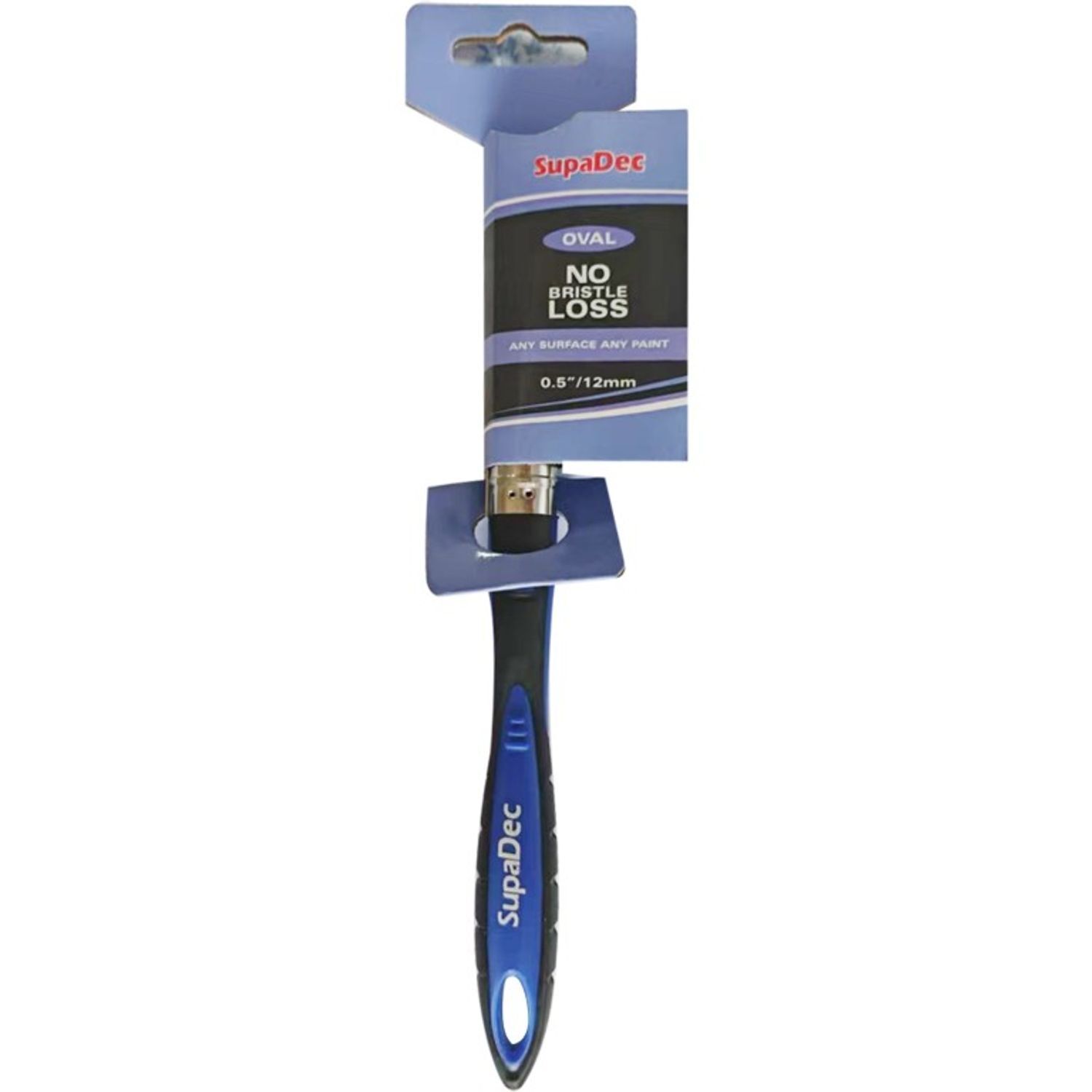 Supadec Oval No Bristle Loss Paint Brush - Blue/Black