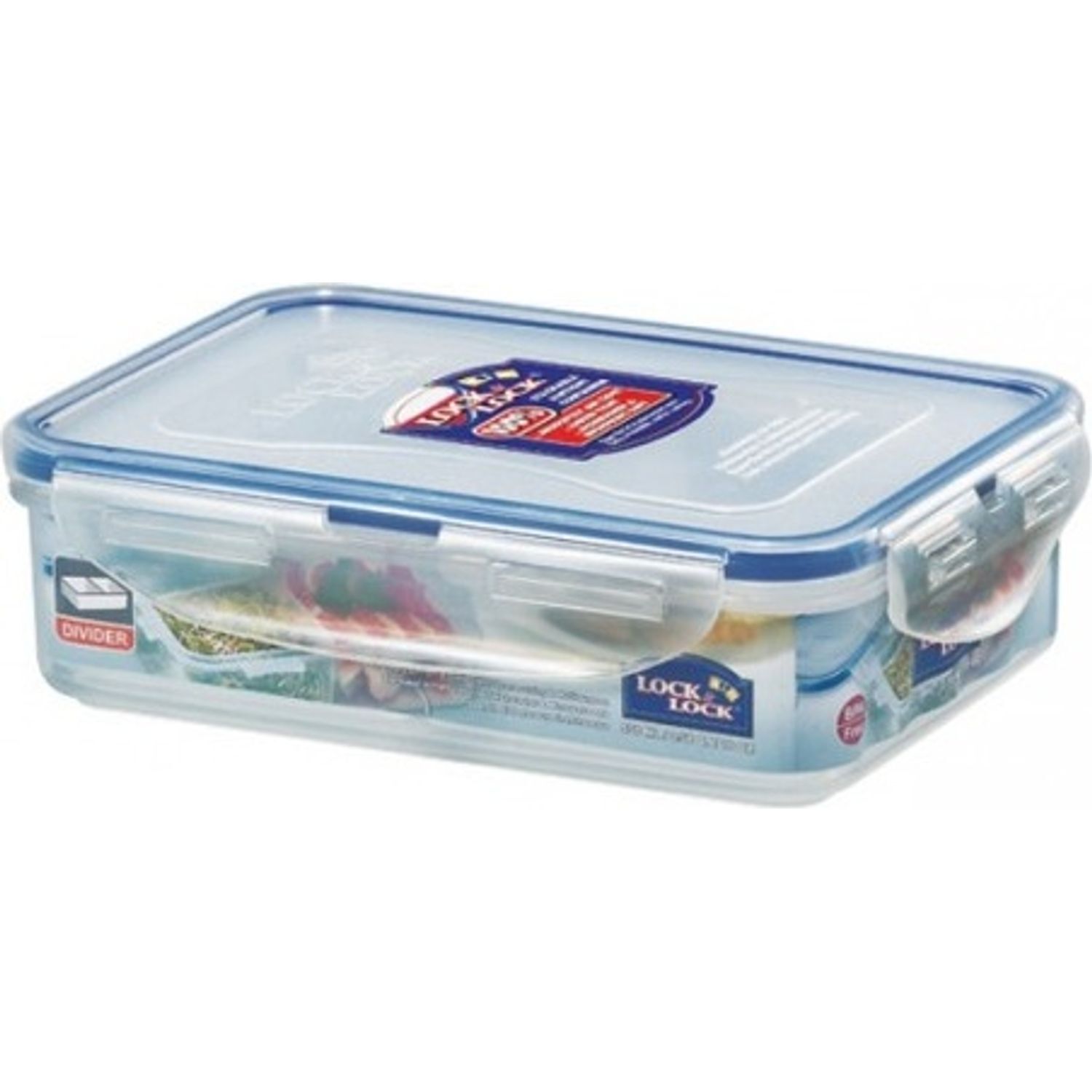 Lock & Lock Rectangular Food Container - Transparent / 1.0Cm