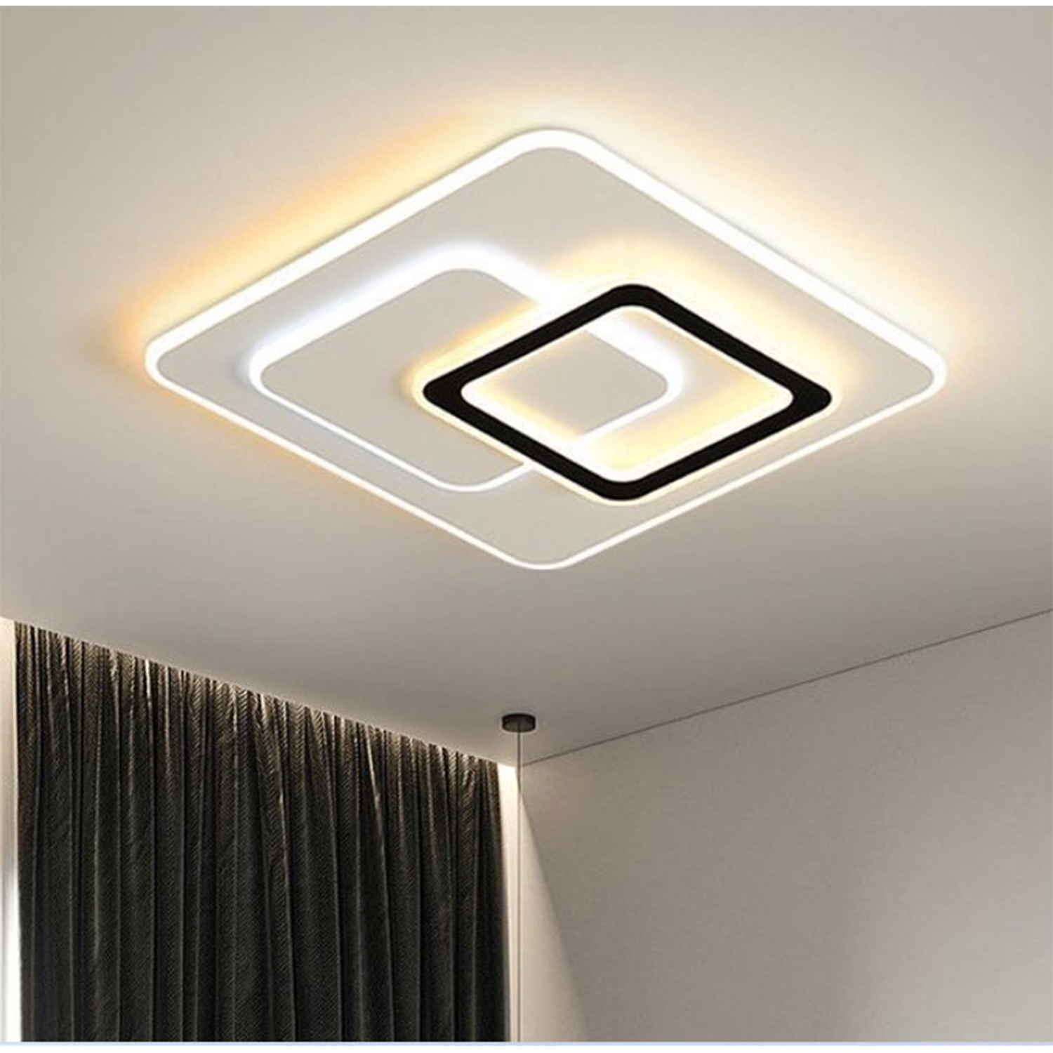 The Bath Plus Tb+ Black And White Ceiling Light - Black