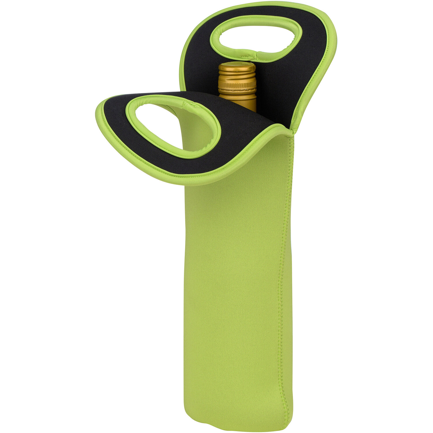 Orsina Lime Green Neoprene Wine Bottle Holder - Green