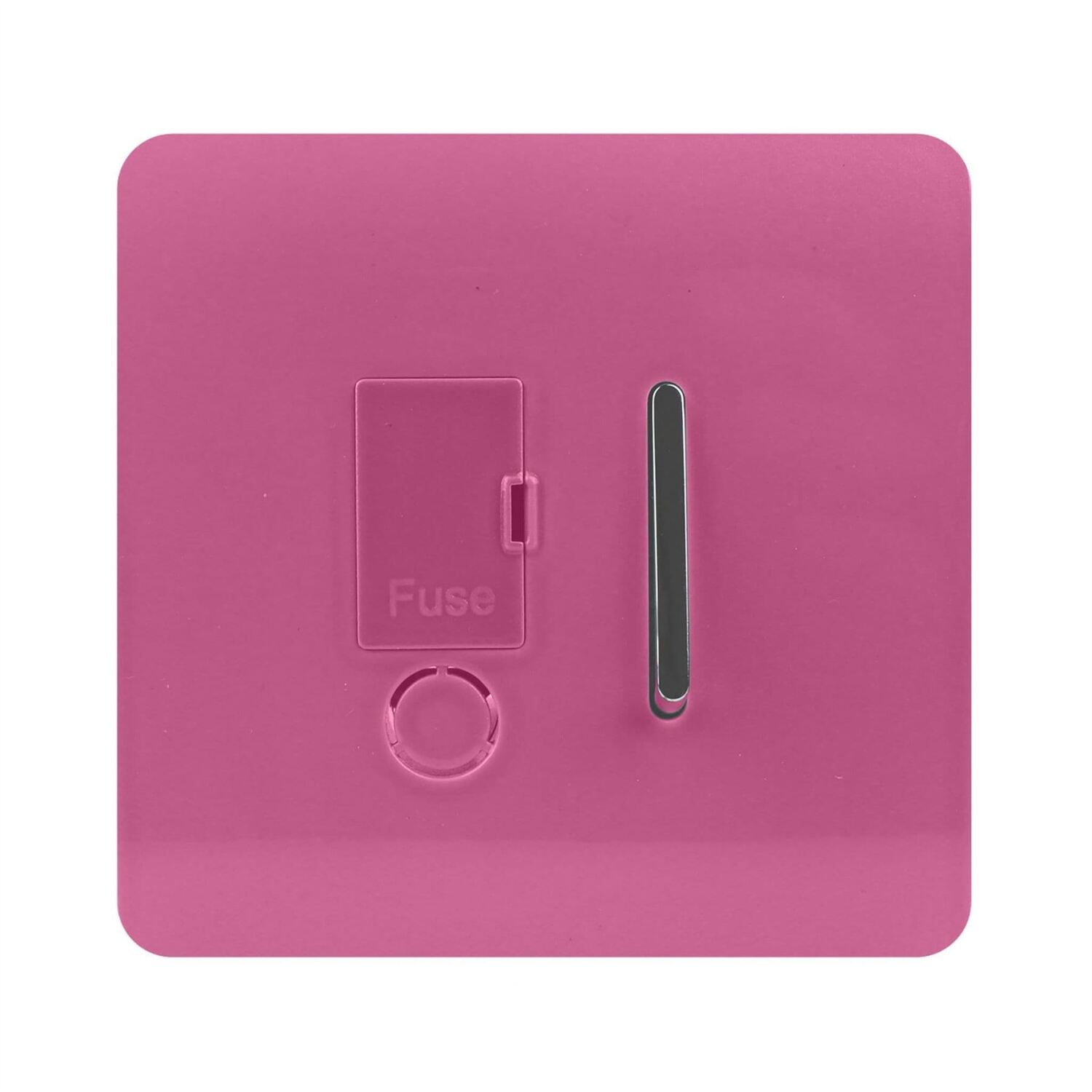 Trendi Switch 13 Amp Fused Spur With Flex Outlet - Candy Pink - Image 5