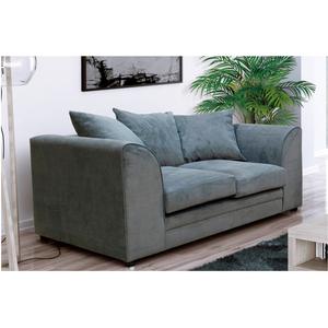 KASPO 2 Seater Fabric Sofa Grey