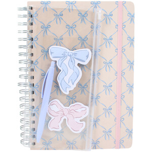 Pastel Bow B5 Notebook Set