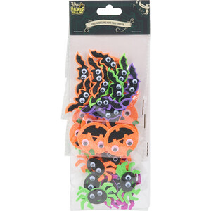 Pack of 36 Halloween Googly Eye Foam Stickers