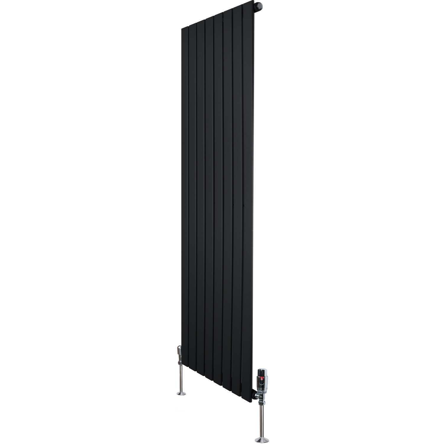Monstershop Unisex Black Flat Single Column Radiator & Valves - 1600Mm X 560Mm - Image 2