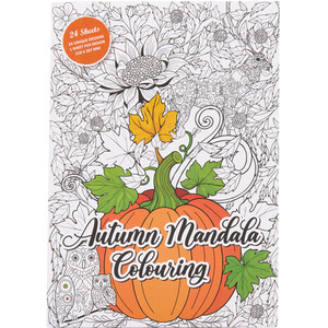 Autumn Mandala Colouring Book