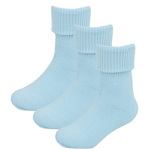12 Pack Baby Girl & Boy Soft Cotton Turn Over Top Socks