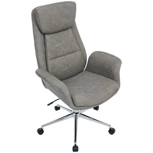 Adjustable High Back PU Office Chair with Arms