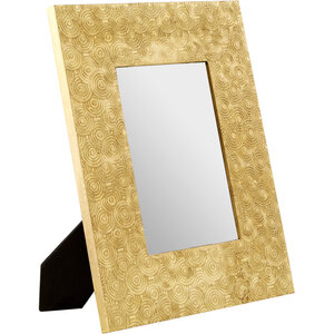 Bowerbird 5x7 Gold Disc Photo Frame
