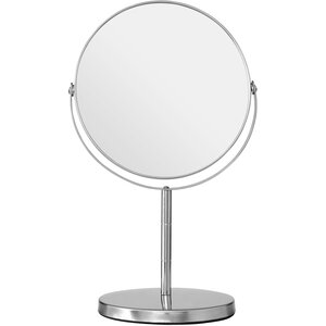 Marisha Silver Effect Metal Swivel Table Mirror