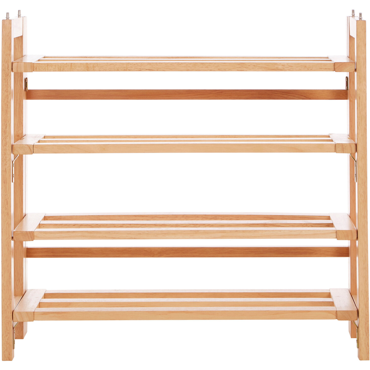 Maison By Premier Arla 4 Tier Folding Shoe Rack - Natural