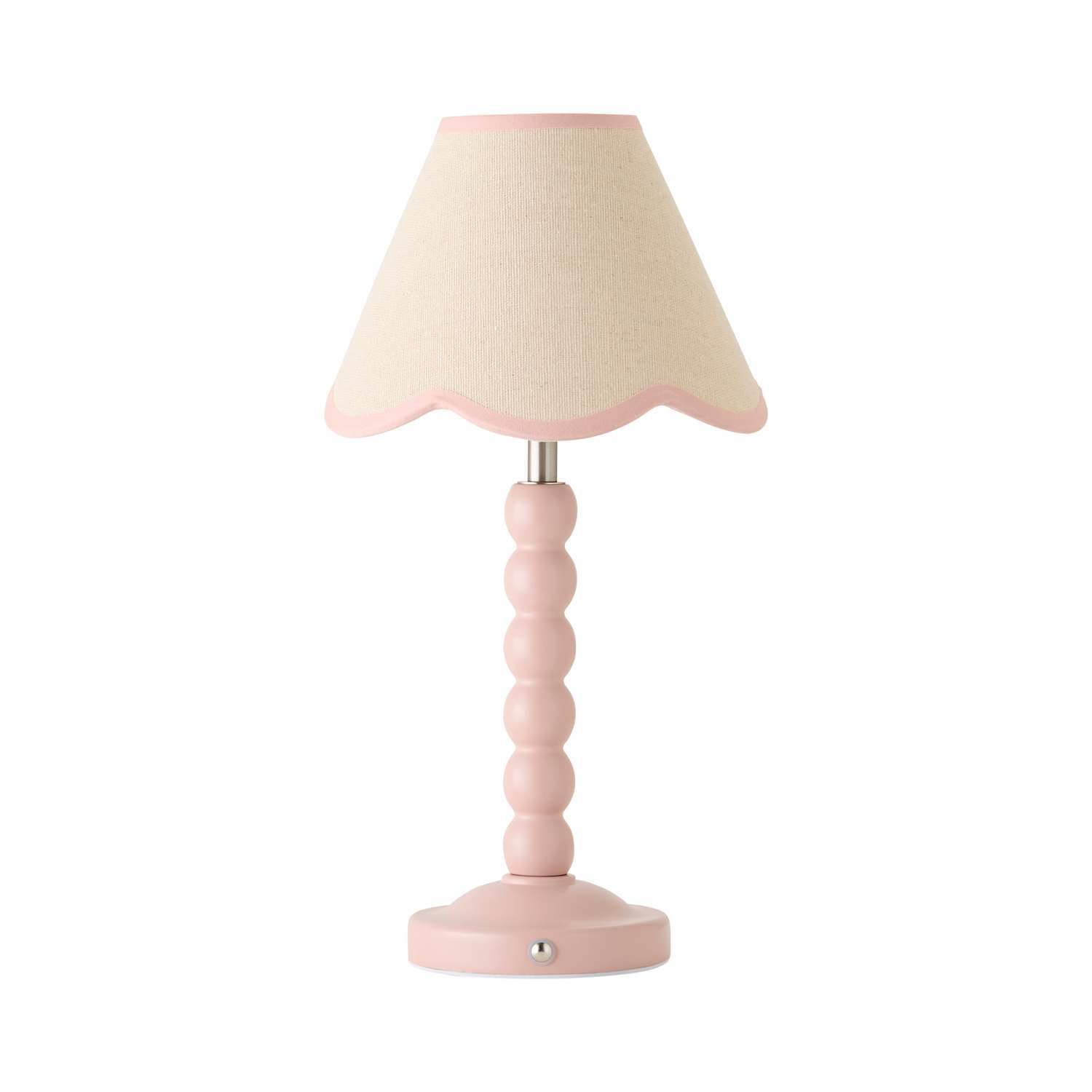 Valuelights Bobble Pink Rechargeable Table Lamp Pink Shade - Pink