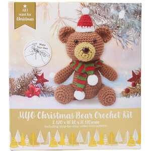 Make Your Own Christmas Bear Crochet Kit