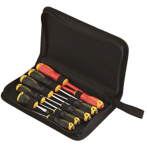 Hand Tools Mixed Screwdriver Set In Wallet, 10 Piece