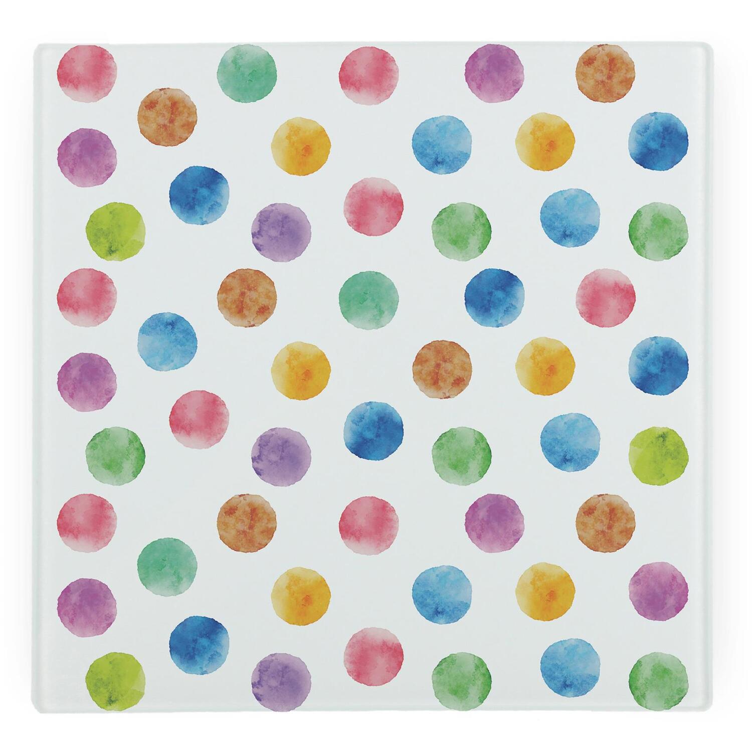 Image of Multicoloured Polka Dots Large Square Worktop&hellip;