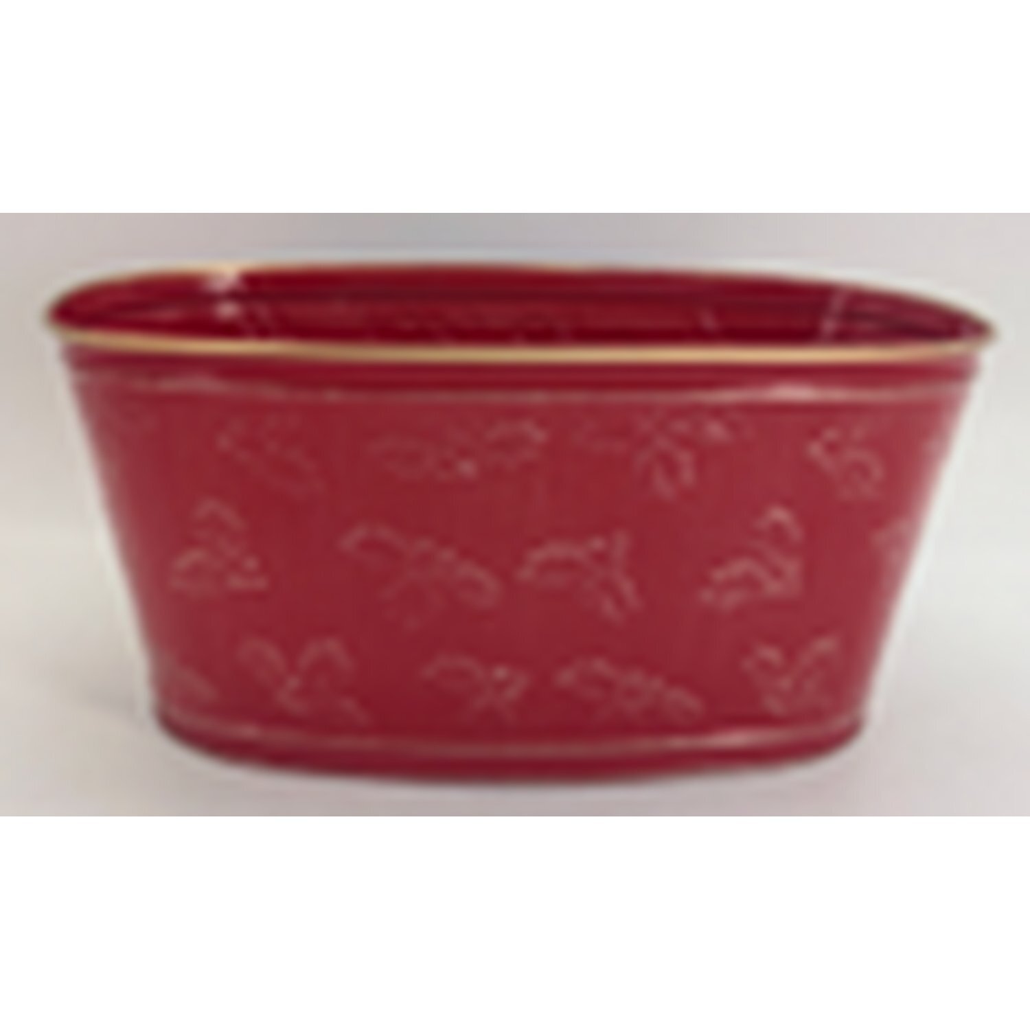  - Classic Red Christmas Holly Trough - Image 3
