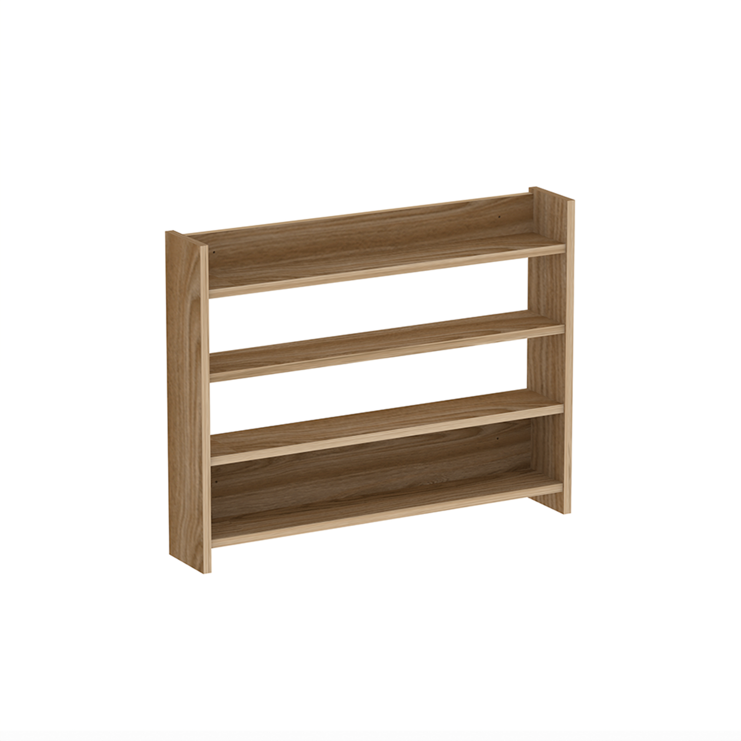 Decortie Lane 4-Tier Wall Shelf - Whiskey Oak