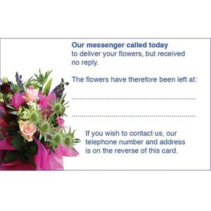 Called Today Card 5 Pack Blue Flower Card