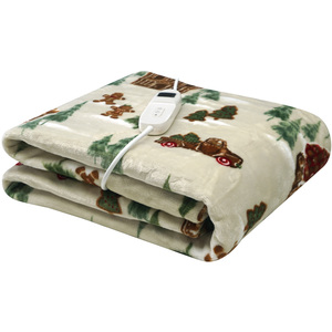Gingerbread Lane Electric Fleece Throw