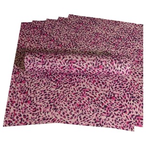 10 Sheets of A4 Pink Animal Print Soft Touch Glitter Paper