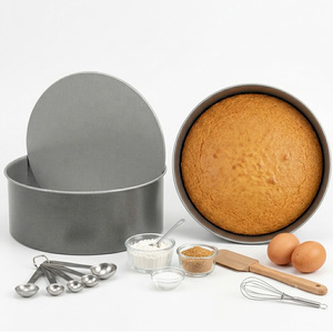 2 x 23cm Loose Base Deep Non-Stick Cake Tin Oven Safe